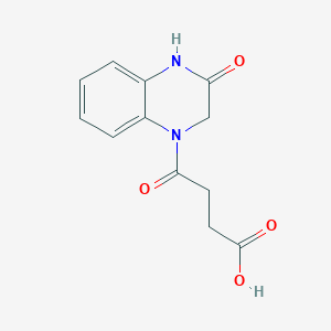 4-Oxo-4-(3-oxo-3,4-dihydro-2H-quinoxalin-1-yl)-butyric acid