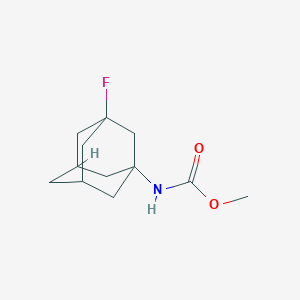 molecular formula C12H18FNO2 B13062642 Methyl 3-fluoro-1-adamantylcarbamate 