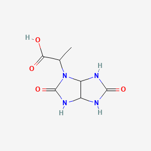 molecular formula C7H10N4O4 B1306273 2-(2,5-Dioxo-hexahydro-imidazo[4,5-d]imidazol-1-yl)-propionic acid CAS No. 436811-13-1