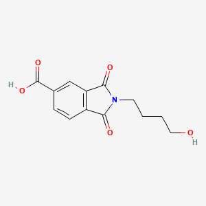 2-(4-Hydroxy-butyl)-1,3-dioxo-2,3-dihydro-1H-isoindole-5-carboxylic acid