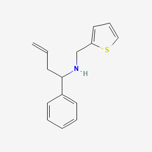 molecular formula C15H17NS B1306278 1-phenyl-N-(thiophen-2-ylmethyl)but-3-en-1-amine CAS No. 436088-65-2