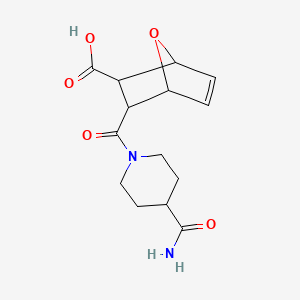 3-(4-Carbamoyl-piperidine-1-carbonyl)-7-oxa-bicyclo[2.2.1]hept-5-ene-2-carboxylic acid