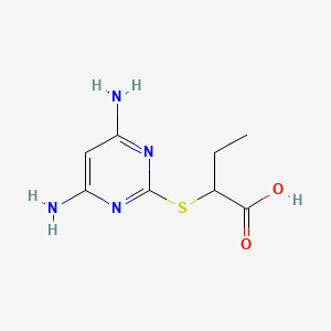 2-(4,6-Diamino-pyrimidin-2-ylsulfanyl)-butyric acid