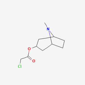 molecular formula C10H16ClNO2 B1306294 氯乙酸 8-甲基-8-氮杂-双环[3.2.1]辛-3-基酯 CAS No. 438581-53-4