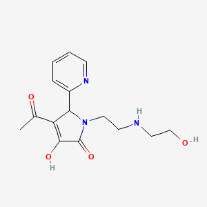 molecular formula C15H19N3O4 B1306297 4-Acetyl-3-hydroxy-1-[2-(2-hydroxy-ethylamino)-ethyl]-5-pyridin-2-yl-1,5-dihydro-pyrrol-2-one CAS No. 436088-90-3