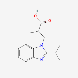3-(2-Isopropyl-benzoimidazol-1-yl)-2-methyl-propionic acid
