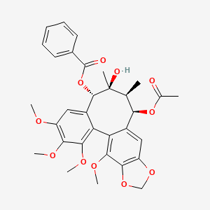 molecular formula C32H34O11 B13062990 SchizanrinF 
