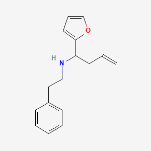 molecular formula C16H19NO B1306302 (1-呋喃-2-基-丁-3-烯基)-苯乙胺 CAS No. 436088-82-3