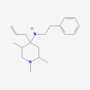 molecular formula C19H30N2 B1306304 (4-Allyl-1,2,5-trimethyl-piperidin-4-yl)-phenethyl-amine CAS No. 436811-32-4