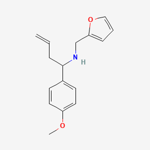 molecular formula C16H19NO2 B1306306 呋喃-2-基甲基-[1-(4-甲氧基-苯基)-丁-3-烯基]-胺 CAS No. 340025-61-8