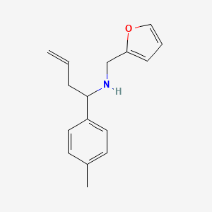 molecular formula C16H19NO B1306307 Furan-2-ylmethyl-(1-p-tolyl-but-3-enyl)-amine CAS No. 436087-16-0
