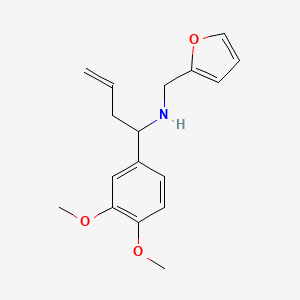 molecular formula C17H21NO3 B1306308 [1-(3,4-Dimethoxy-phenyl)-but-3-enyl]-furan-2-ylmethyl-amine CAS No. 340025-60-7