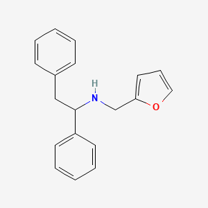 molecular formula C19H19NO B1306309 (1,2-Diphenyl-ethyl)-furan-2-ylmethyl-amine CAS No. 436087-17-1