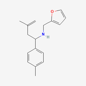 molecular formula C17H21NO B1306311 Furan-2-ylmethyl-(3-methyl-1-p-tolyl-but-3-enyl)-amine CAS No. 436087-19-3