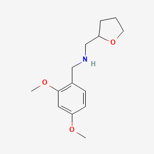 molecular formula C14H21NO3 B1306320 (2,4-Dimethoxy-benzyl)-(tetrahydro-furan-2-YL-methyl)-amine CAS No. 510723-75-8