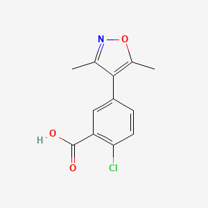 2-Chloro-5-(3,5-dimethyl-isoxazol-4-yl)-benzoic acid