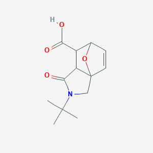 3-tert-Butyl-4-oxo-10-oxa-3-aza-tricyclo[5.2.1.0*1,5*]dec-8-ene-6-carboxylic acid