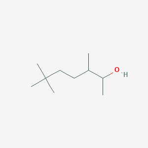 molecular formula C10H22O B13063484 3,6,6-Trimethylheptan-2-ol 
