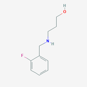 molecular formula C10H14FNO B1306351 3-(2-Fluoro-benzylamino)-propan-1-ol CAS No. 436087-21-7