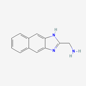 molecular formula C12H13Cl2N3 B1306355 C-(1H-Naphtho[2,3-d]imidazol-2-yl)-methylamine CAS No. 435342-02-2
