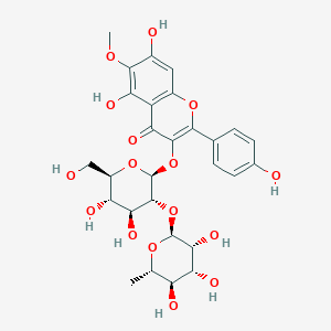 molecular formula C28H32O16 B13063565 6-Methoxykaempferol3-O-rutinoside 