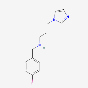 (4-Fluoro-benzyl)-(3-imidazol-1-yl-propyl)-amine