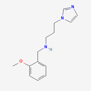 molecular formula C14H19N3O B1306360 (3-咪唑-1-基-丙基)-(2-甲氧基-苄基)-胺 CAS No. 626209-34-5