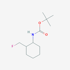molecular formula C12H22FNO2 B13063606 tert-butyl N-[2-(fluoromethyl)cyclohexyl]carbamate 
