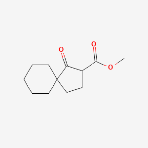 molecular formula C12H18O3 B13063608 Methyl 1-oxospiro[4.5]decane-2-carboxylate 