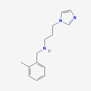 molecular formula C14H19N3 B1306361 (3-Imidazol-1-yl-propyl)-(2-methyl-benzyl)-amine CAS No. 626209-37-8
