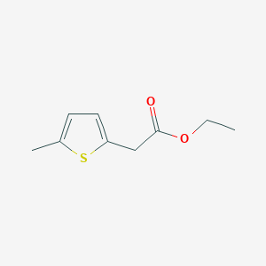 molecular formula C9H12O2S B13063626 Ethyl 2-(5-methylthiophen-2-yl)acetate 