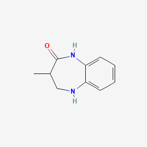 molecular formula C10H12N2O B1306364 3-methyl-1,3,4,5-tetrahydro-2H-1,5-benzodiazepin-2-one CAS No. 54028-76-1