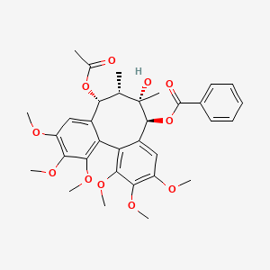 molecular formula C33H38O11 B13063651 SchizanrinH 