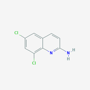 molecular formula C9H6Cl2N2 B13063675 6,8-Dichloroquinolin-2-amine 