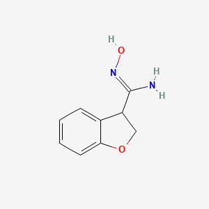molecular formula C9H10N2O2 B13063710 N'-hydroxy-2,3-dihydro-1-benzofuran-3-carboximidamide 