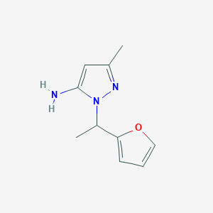 molecular formula C10H13N3O B1306372 2-(1-Furan-2-yl-ethyl)-5-methyl-2H-pyrazol-3-ylamine CAS No. 957503-20-7