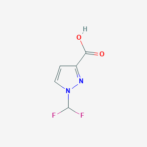 molecular formula C5H4F2N2O2 B1306379 1-Difluoromethyl-1H-pyrazole-3-carboxylic acid CAS No. 925179-02-8