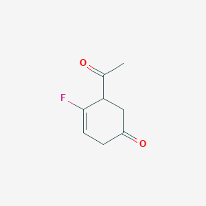 5-Acetyl-4-fluorocyclohex-3-en-1-one