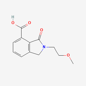molecular formula C12H13NO4 B1306393 2-(2-Methoxyethyl)-3-oxo-2,3-dihydro-1H-isoindole-4-carboxylic acid CAS No. 436093-44-6