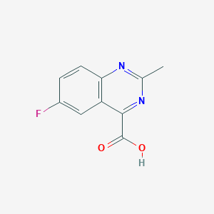 molecular formula C10H7FN2O2 B13063992 6-Fluoro-2-methylquinazoline-4-carboxylic acid 