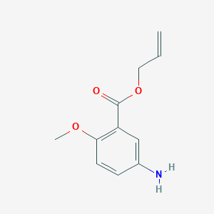 molecular formula C11H13NO3 B130640 Allyl 5-amino-2-methoxybenzoate CAS No. 153775-10-1