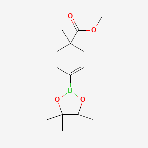molecular formula C15H25BO4 B13064010 Methyl 1-methyl-4-(4,4,5,5-tetramethyl-1,3,2-dioxaborolan-2-yl)cyclohex-3-ene-1-carboxylate 