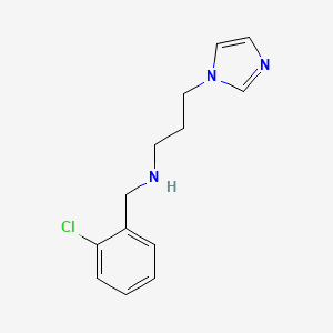 molecular formula C13H16ClN3 B1306404 (2-Chloro-benzyl)-(3-imidazol-1-yl-propyl)-amine CAS No. 626209-20-9