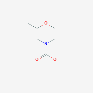 molecular formula C11H21NO3 B13064045 Tert-butyl 2-ethylmorpholine-4-carboxylate 