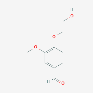 molecular formula C10H12O4 B1306406 4-(2-Hydroxyethoxy)-3-methoxybenzaldehyde CAS No. 64673-04-7