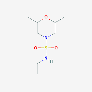 molecular formula C8H18N2O3S B13064072 N-ethyl-2,6-dimethylmorpholine-4-sulfonamide 