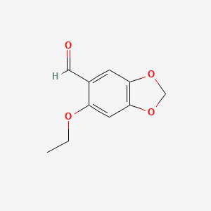 molecular formula C10H10O4 B1306413 6-Ethoxy-benzo[1,3]dioxole-5-carbaldehyde CAS No. 75889-50-8