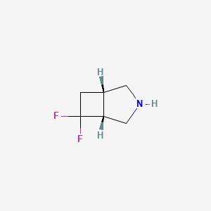 molecular formula C6H9F2N B13064143 Cis-6,6-Difluoro-3-Azabicyclo[3.2.0]Heptane 