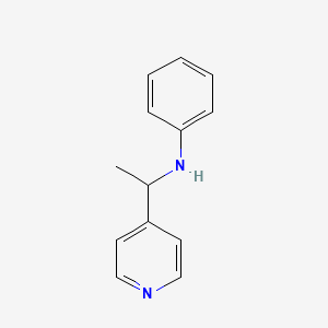 molecular formula C13H14N2 B1306415 Phenyl-(1-pyridin-4-yl-ethyl)-amine CAS No. 152127-34-9