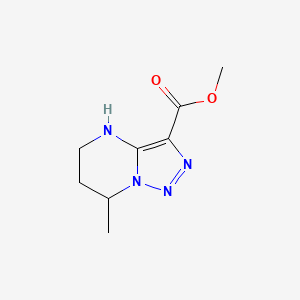 molecular formula C8H12N4O2 B13064159 Methyl 7-methyl-4H,5H,6H,7H-[1,2,3]triazolo[1,5-a]pyrimidine-3-carboxylate 